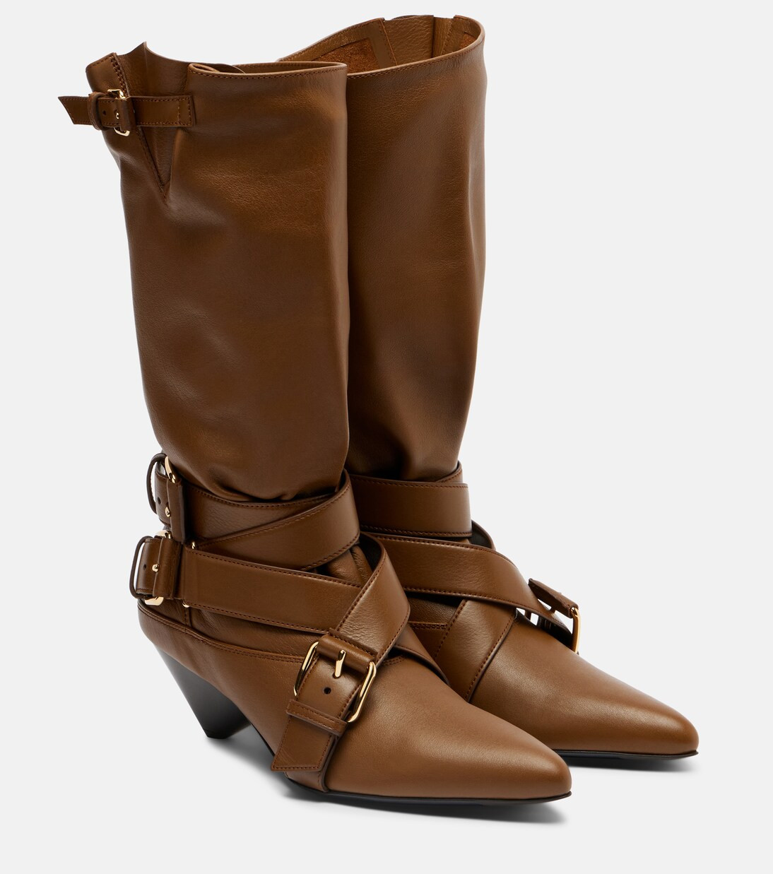 Orla 50 leather knee-high boots | Mytheresa (US/CA)