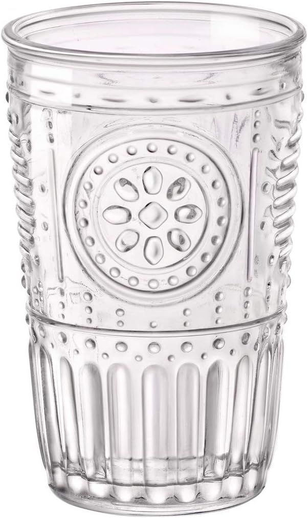 Bormioli Rocco Romantic Water Glass [Set Of 4] | 10.25 oz Premium Glass Set For Refreshments, Sod... | Amazon (US)