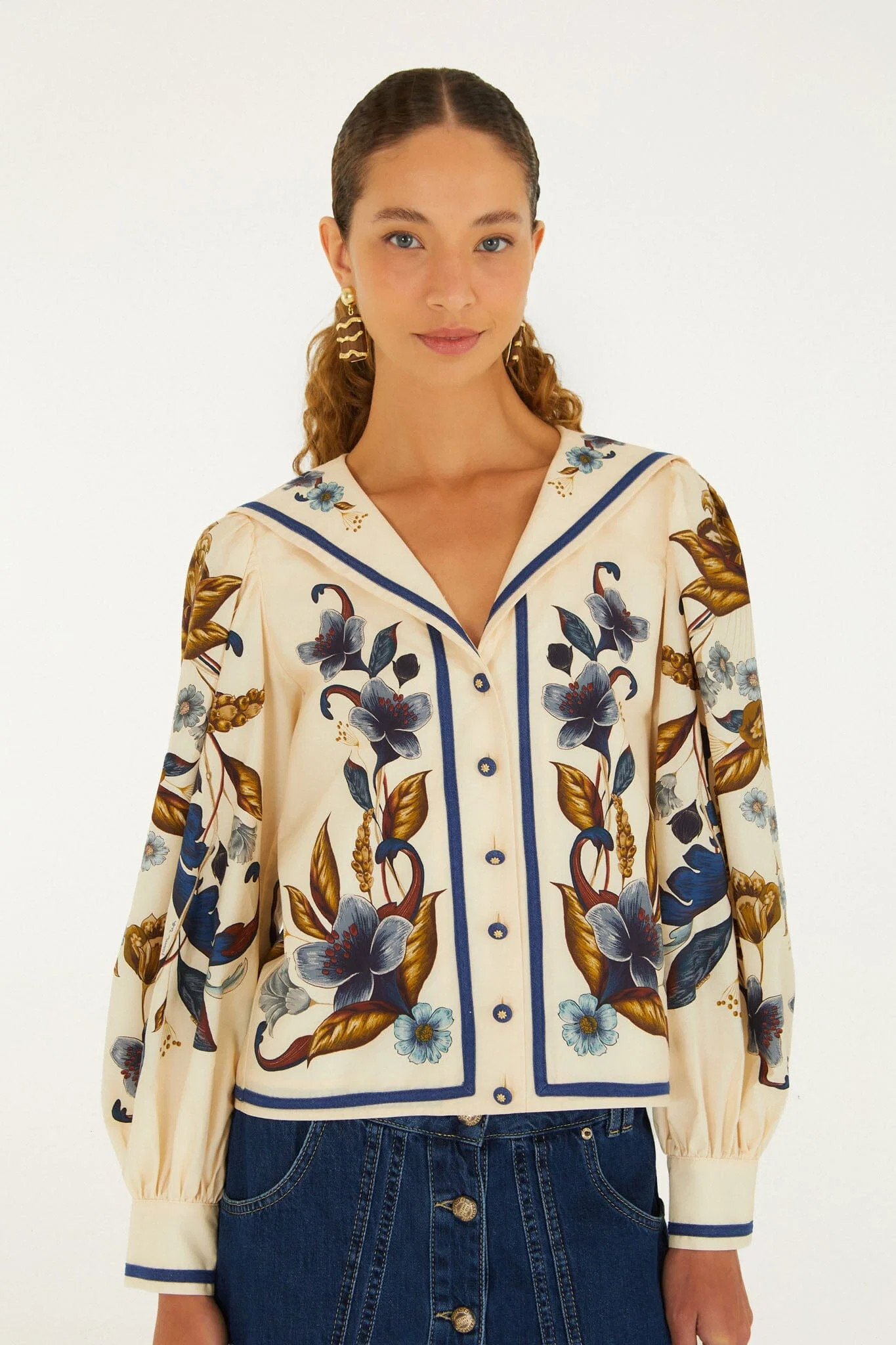 Golden Nature Long Sleeve Shirt | FARM Rio | FarmRio (US)