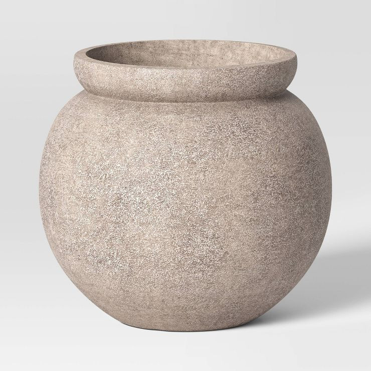 Indoor/Outdoor Weathered Planter Gray – Threshold™ designed with Studio McGee | Target