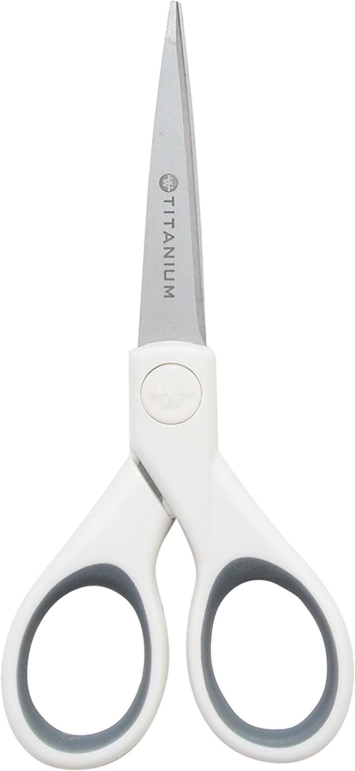 Amazon.com : Westcott 5" Straight Titanium Bonded Craft Scissors with Micro-Tip (16376) : Arts, C... | Amazon (US)