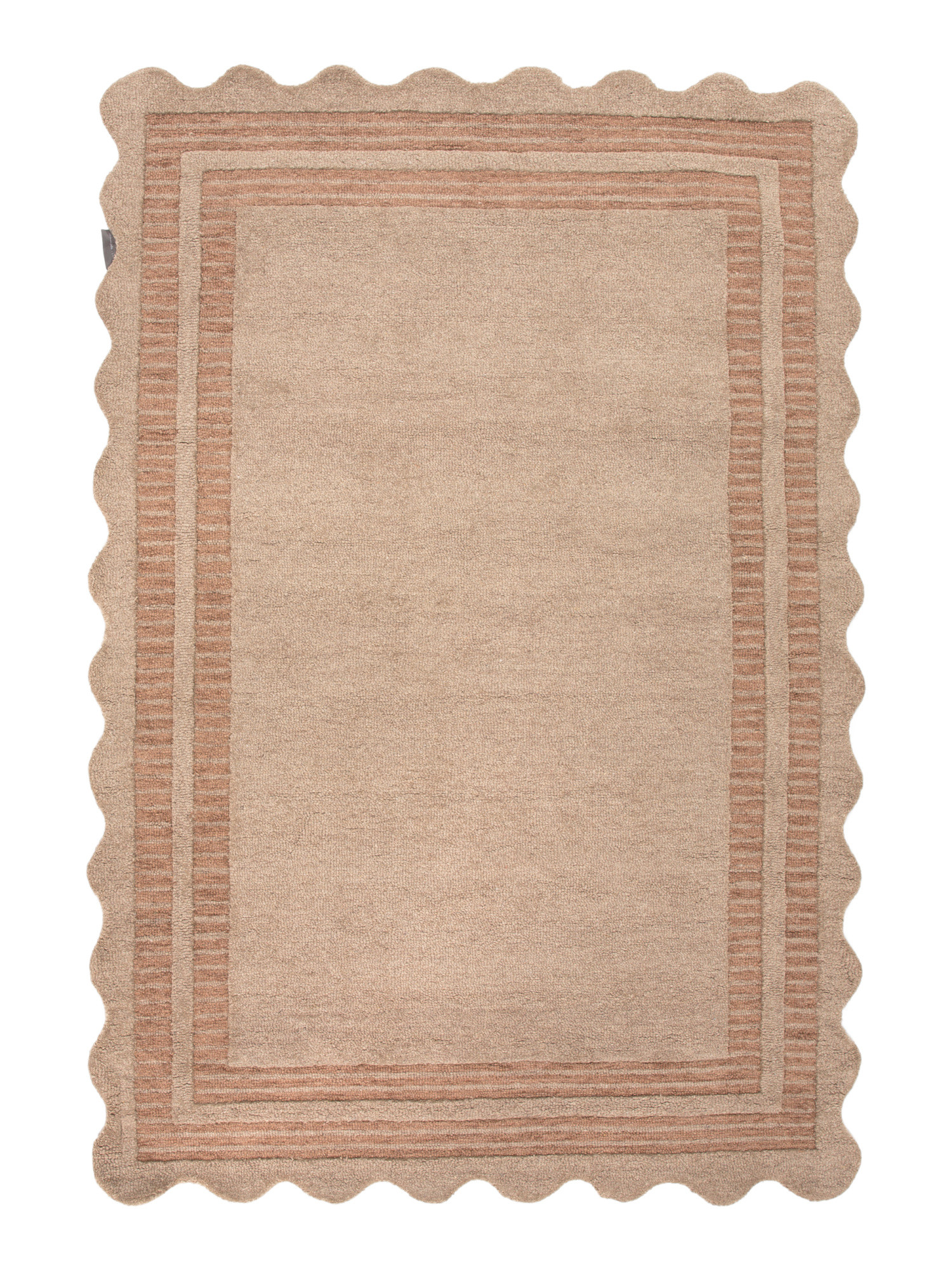5x8 Wool Pile Scottie Hand Tufted Area Rug With Scalloped Border | Home | Marshalls | Marshalls
