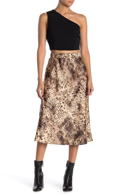 Lush | Animal Print Midi Skirt | Nordstrom Rack | Nordstrom Rack