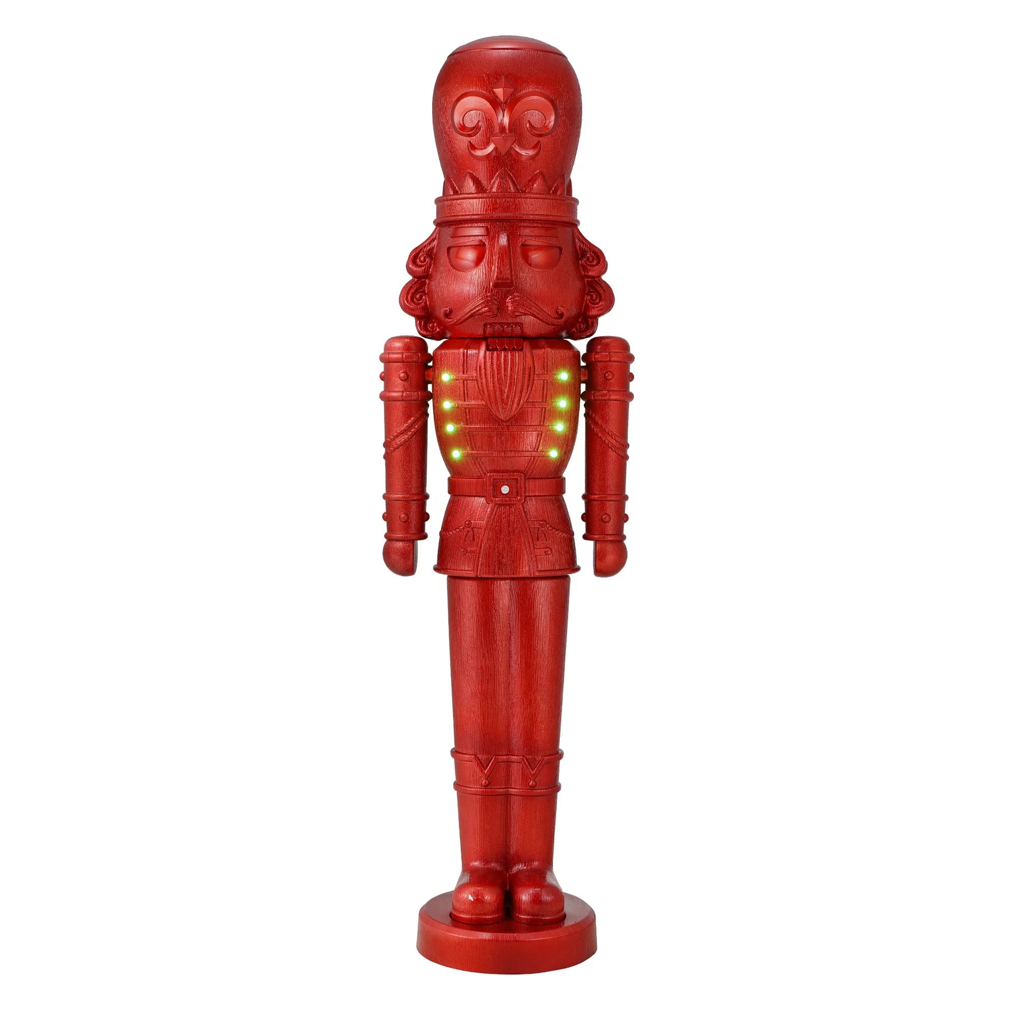 75" Red Nutcracker Blow Mold, Holiday Time, Christmas Decoration | Walmart (US)