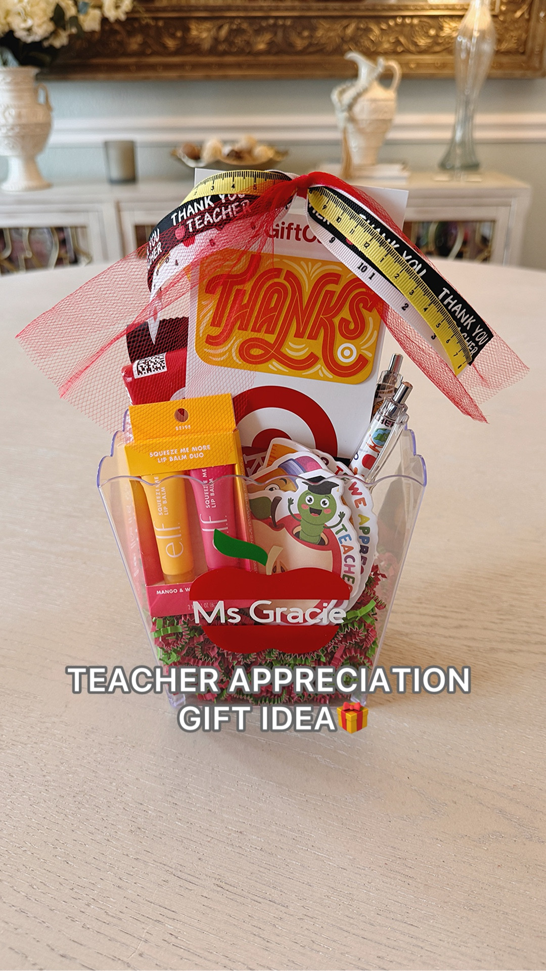 As a former teacher, I can tell you… it was never about the gifts.
One of my most cherished memories is a student who didn’t have much, but still found a way to make me something from the heart. And I’ve never forgotten it 🥹

That’s exactly what inspired this sweet and simple teacher appreciation gift.
A little personalization, a few fun goodies, and a thoughtful touch goes such a long way.
#teacherappreciation #teachergifts #ltkgift #giftidea #diygift 

#LTKSeasonal