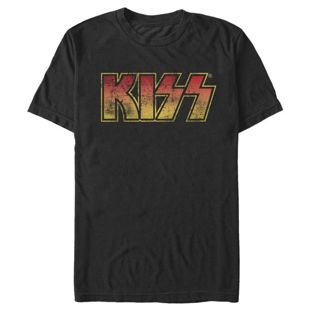 Men's KISS Classic Logo  Graphic Tee Black Large | Walmart (US)
