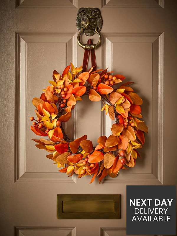Very Home Autumn Harvest Wreath with Hanger | Very (UK)