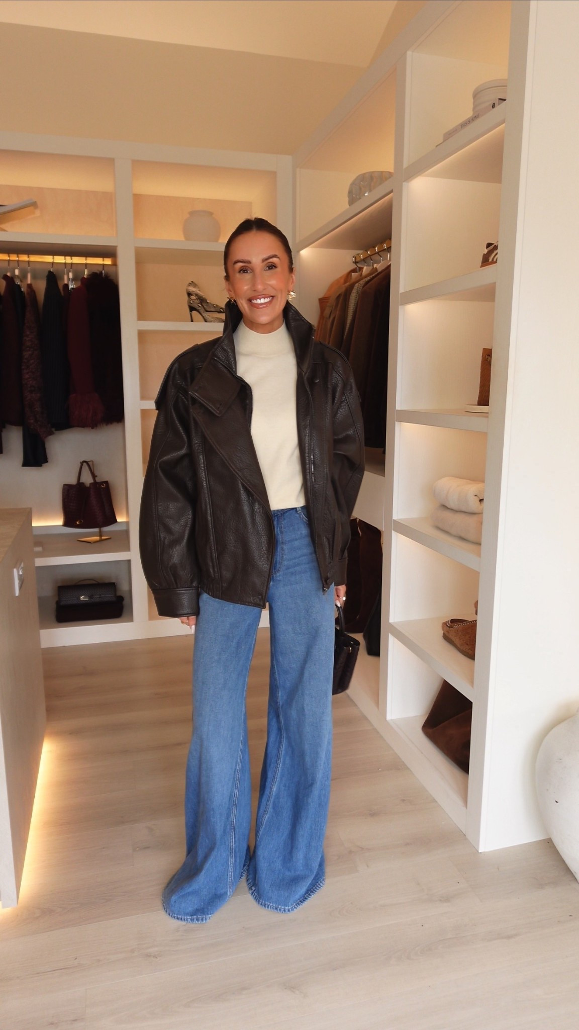 Top: size S 
Jeans: size 6
Jacket: size M 

#LTKfindsunder50 #LTKSeasonal #LTKstyletip