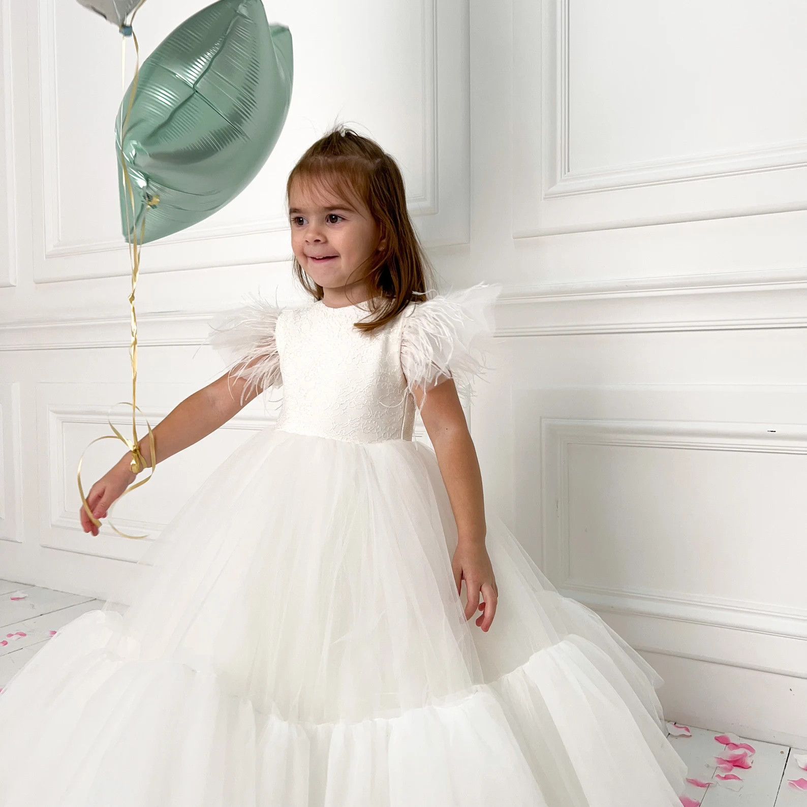 Blush Flower Girl Dress Flowergirl Dress Junior Bridesmaid - Etsy | Etsy (US)