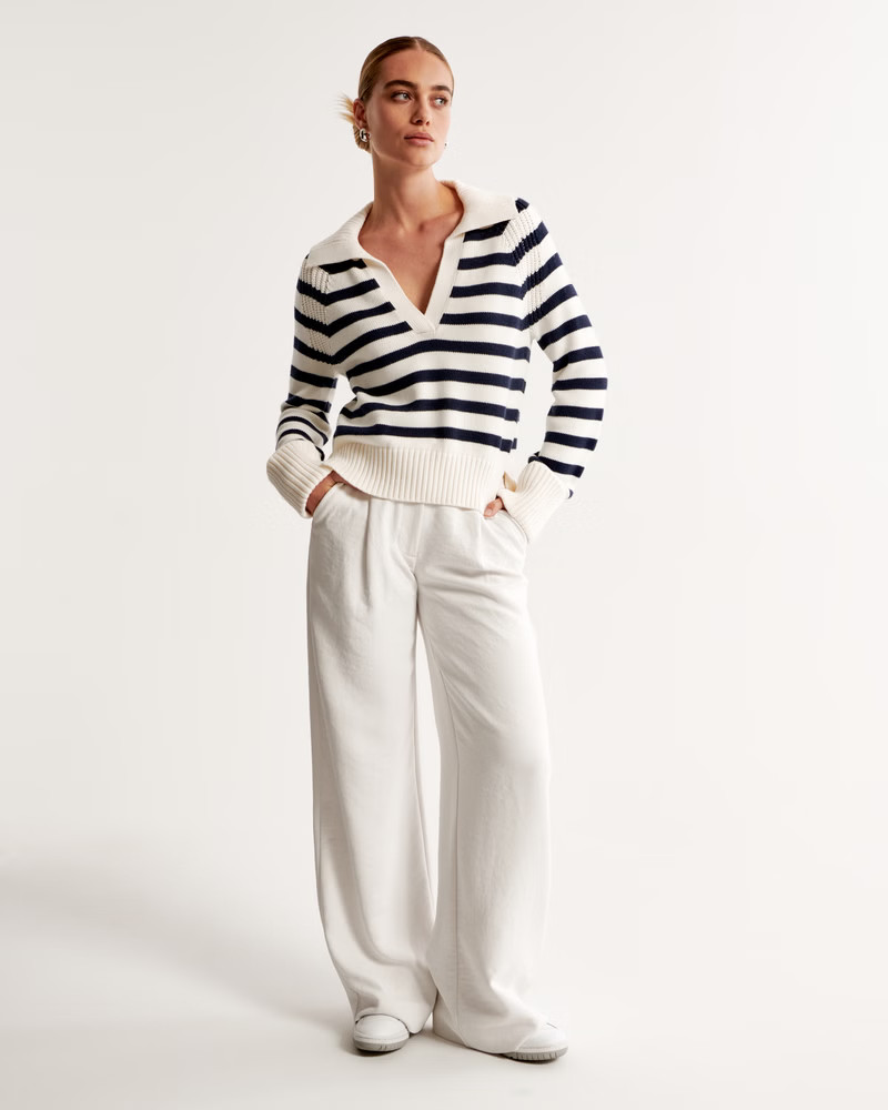 Notch-Neck Sweater | Abercrombie & Fitch (US)