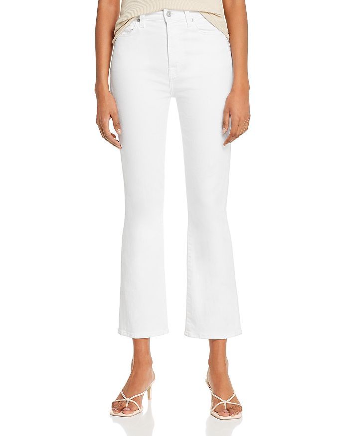 Slim Illusion High Rise Flare Jeans in Luxe White | Bloomingdale's (US)
