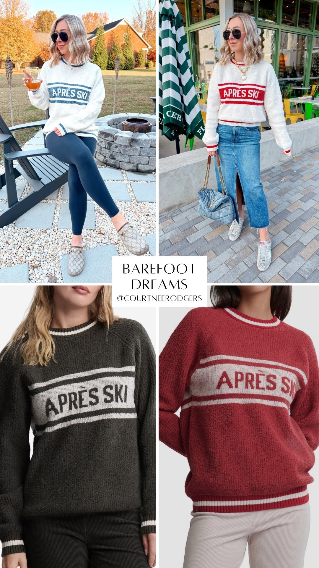Barefoot Dreams Apres Ski Sweaters are back this year and in new colors! I’m a size 4 and I have the size 2 which translates to a medium for a slightly looser fit!

Barefoot Dreams, cozy, winter outfits 

#LTKHoliday #LTKSeasonal #LTKGiftGuide