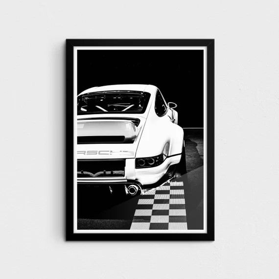 Porsche 911 Black & White Classic Sports Car Supercar Luxury | Etsy | Etsy (US)