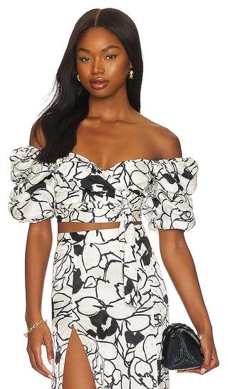 Zano Top in Floral Noir Print | Revolve Clothing (Global)