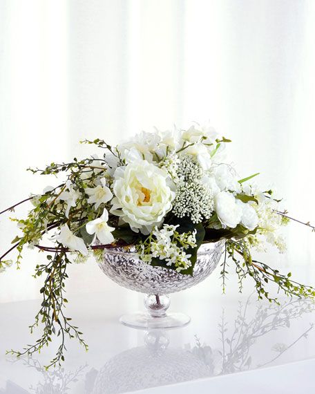 John-Richard Collection Cascading Bouquet Faux-Floral Arrangement | Horchow