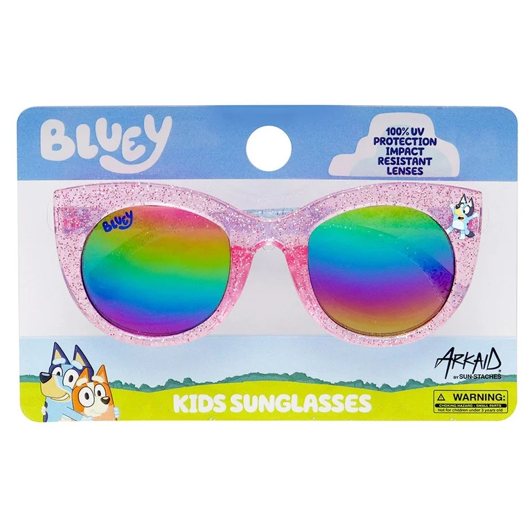 Bluey Girl's Kids Cateye Sunglasses Pink Glitter | Walmart (US)