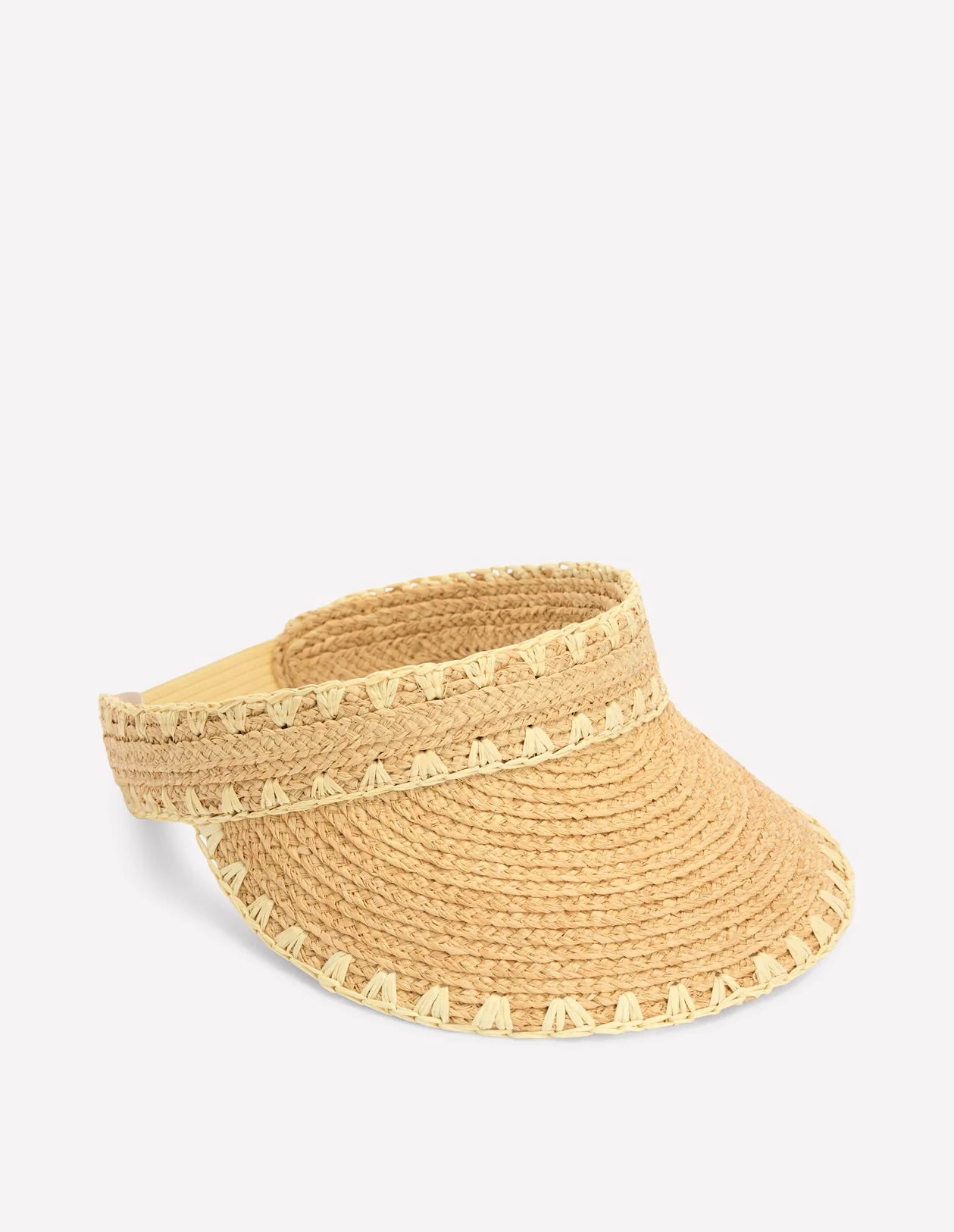 Whipstitch Visor-NATURAL | Boden (US)