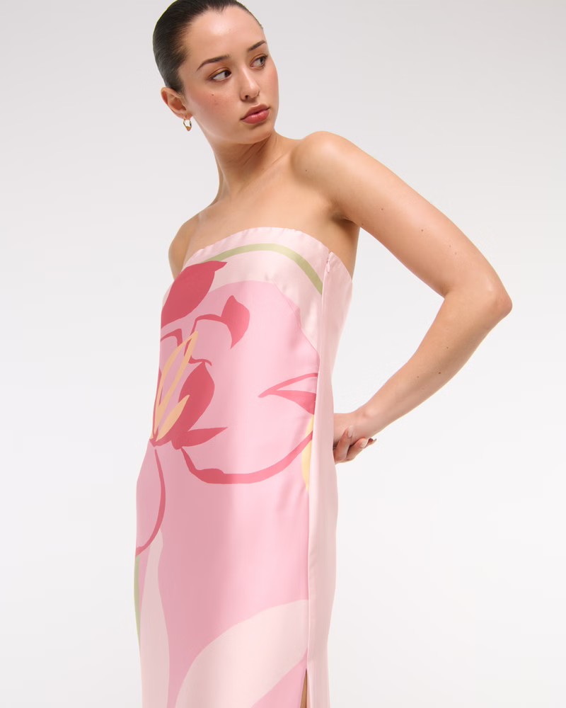 The A&F Julia Strapless Slip Maxi Dress | Abercrombie & Fitch (US)