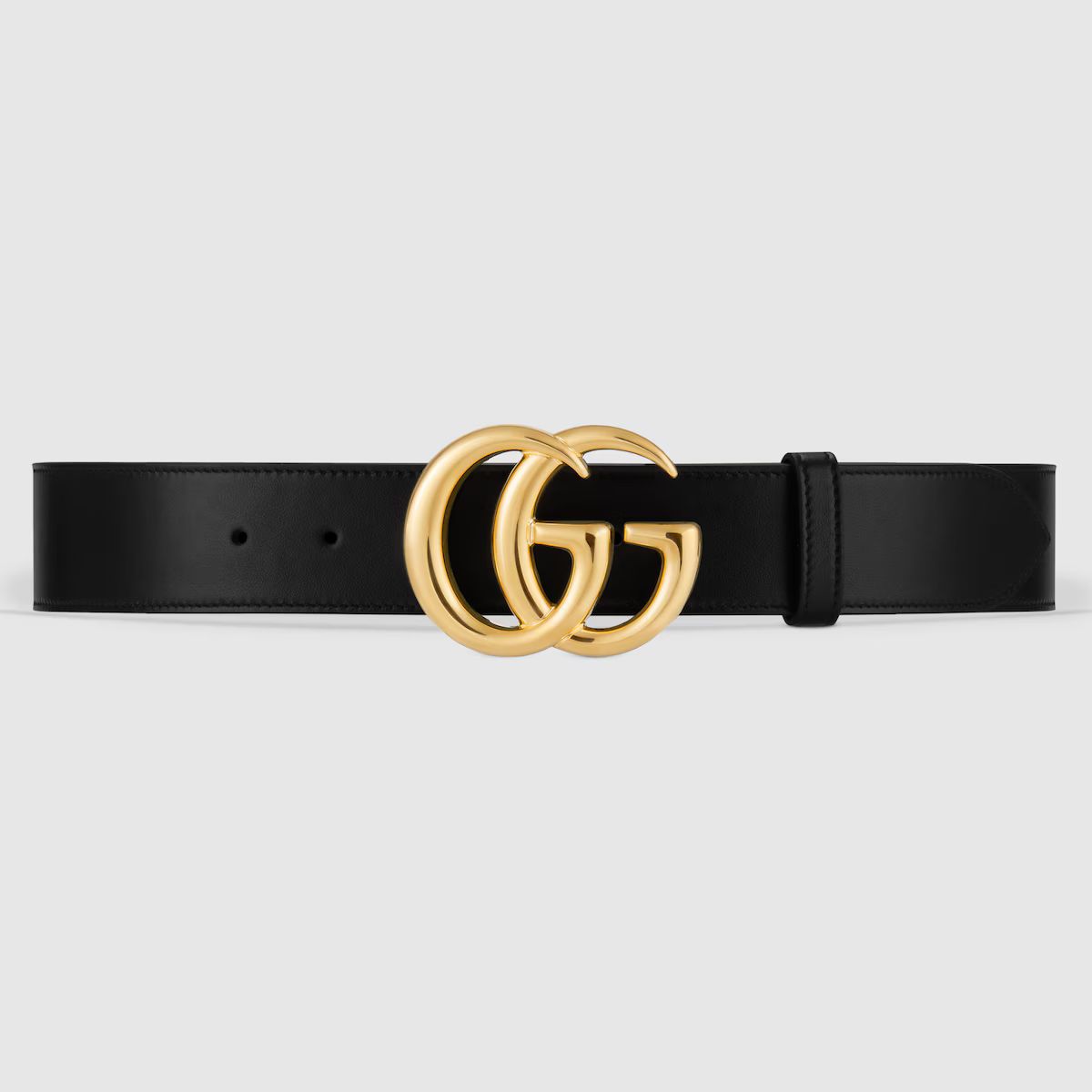 Leather belt with Double G buckle | Gucci (US)