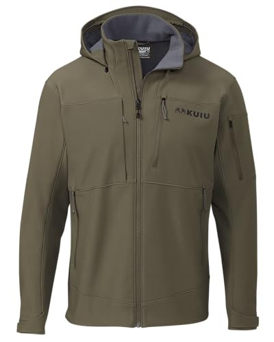 KUIU Guide PRO Hooded Jacket - Wind Resistant, Water Repellent, Soft-Shell Mountain Hunting Jacket with Adjustable Storm Hood and Enhanced Articulation | Amazon (US)