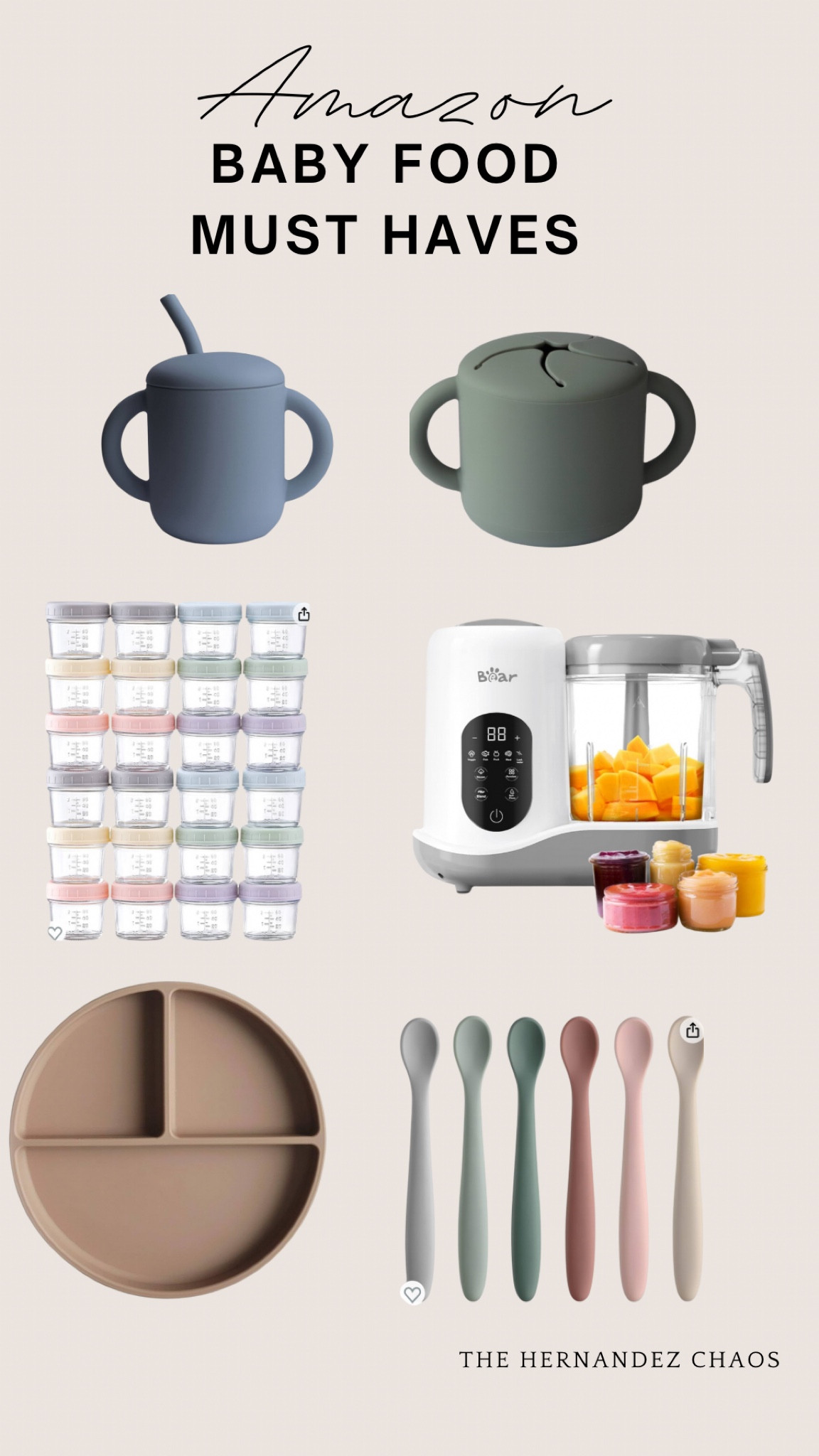 Amazon baby food must haves! I absolutely love all these items while making homemade baby food! 

#homemadebabyfood #babyfood #babymusthave #neutralbaby #babyplate #babyspoon #amazonmusthaves #mushie #babyfood #babyfoodprocessor #babyfoodglassjar 

#LTKkids #LTKfindsunder50 #LTKbaby
