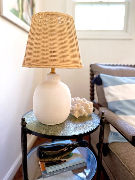 Rattan shade table lamp. Table lamps. Table lamp shades. 

#LTKhome