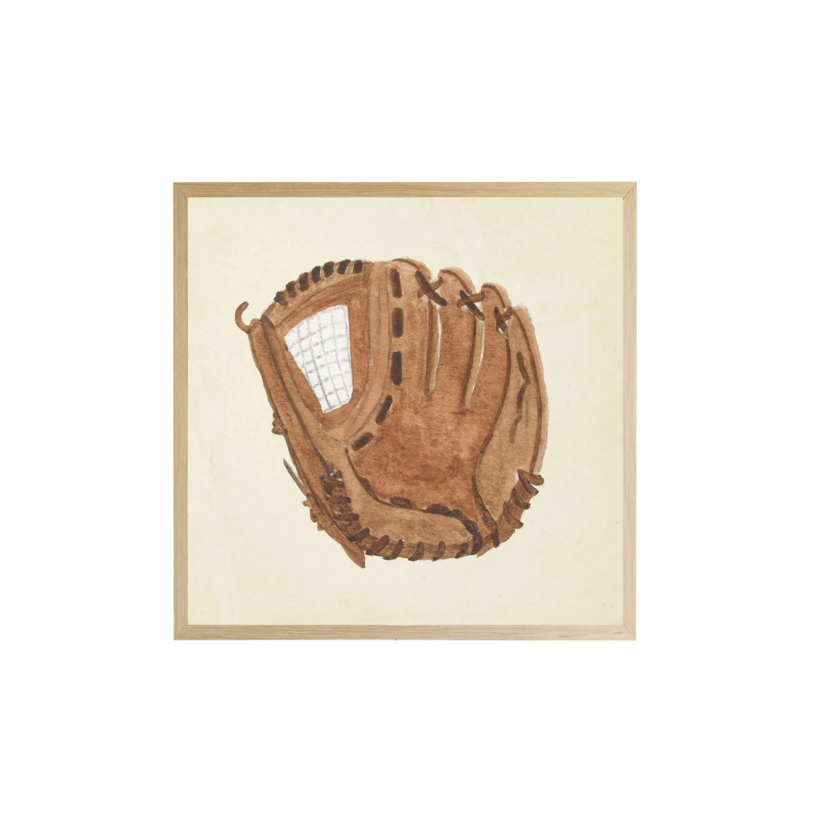 Baseball Glove Kids Art | Brooke and Lou