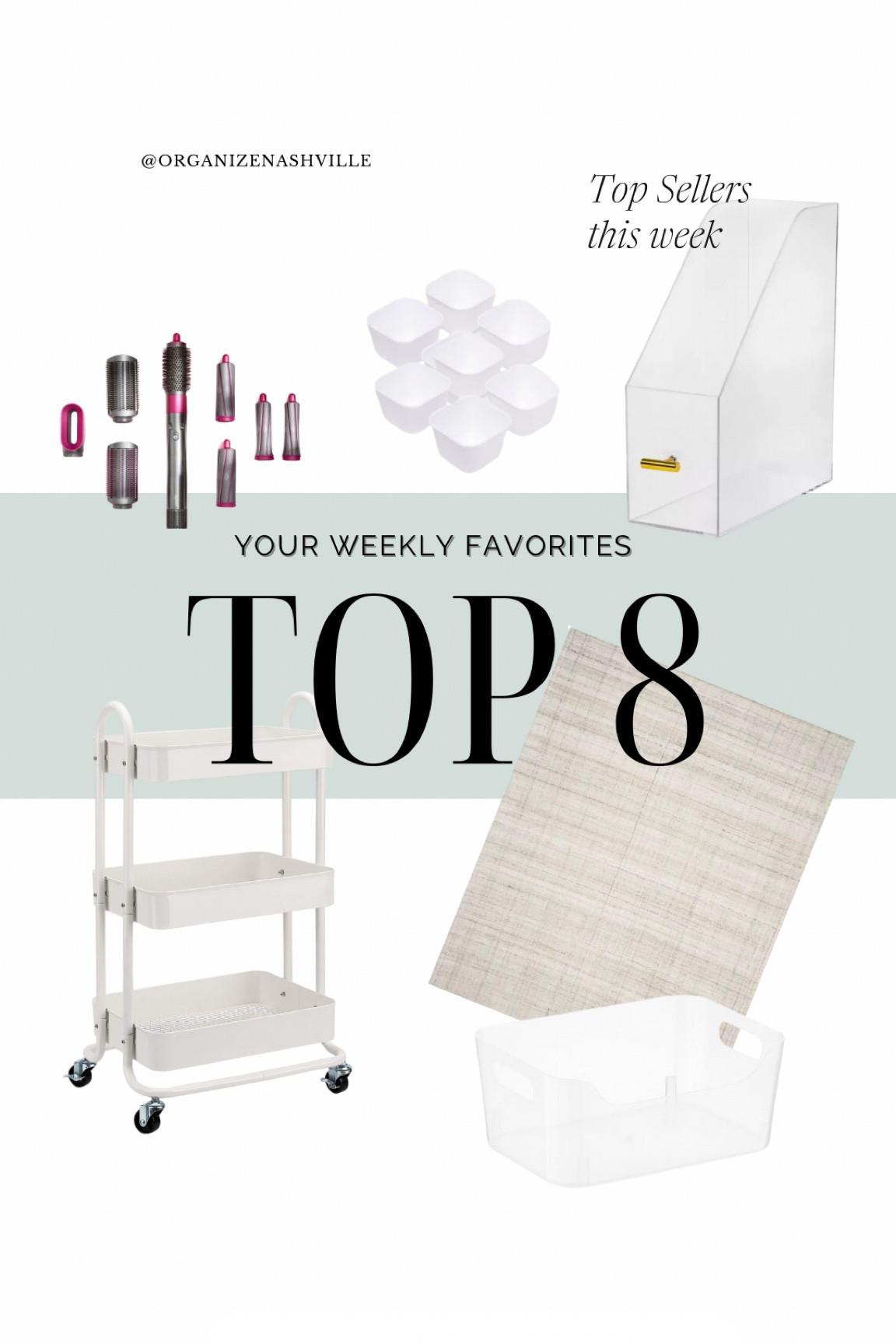 Your favorites this week including the forever favorite west elm dupe at wayfair, nursing cart and Dyson airwrap dupe!

Here are the top 8:
1. Dyson Airwrap dupe for under $30 (have it, love it)
2. Nursing rolling cart also used as a workout cart, dorm room organizer and art cart
3. Trays to organize said cart or make for great affordable drawer dividers at $2 a set
4. West elm lumini easy care rug dupe at Wayfair
5. Clear magazine acrylic file holder 
6. Clear bin with handles - my go to for affordable and convenient storage throughout our home 
7 + 8 Lots of Amazon items that I can’t see 😭😭😭 due to a glitch with LTK 