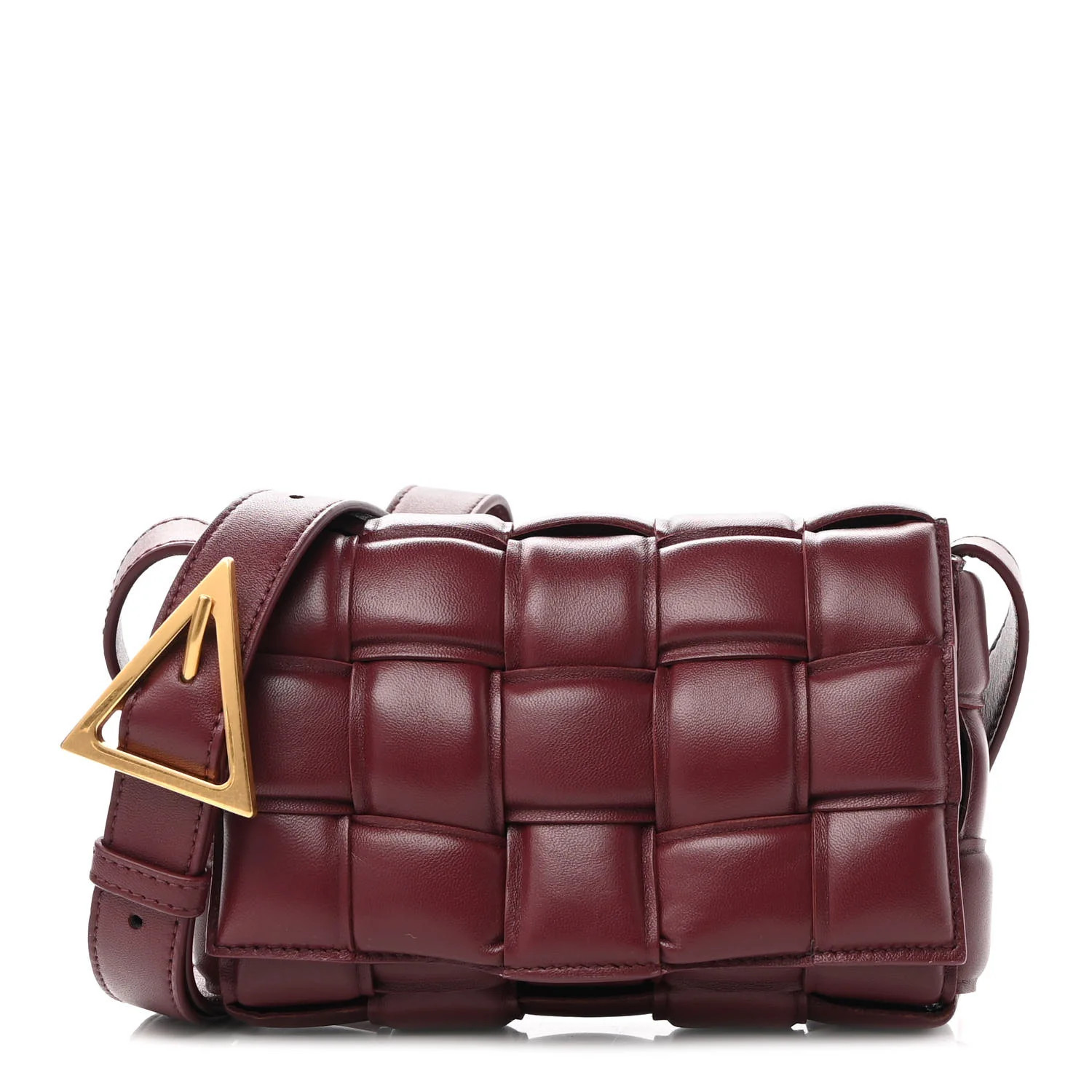 Nappa Maxi Intrecciato Small Padded Cassette Crossbody Bag Barolo | FASHIONPHILE (US)