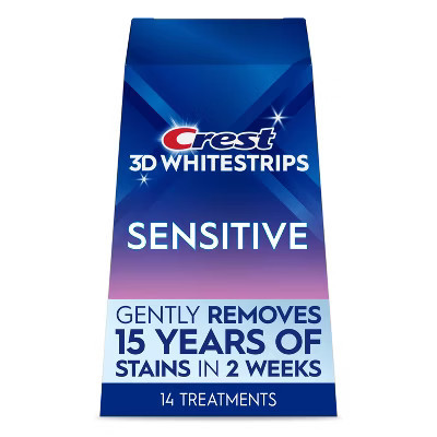Crest 3D Whitestrips Sensitive White At-home Teeth Whitening Kit - 14 Treatments | Target