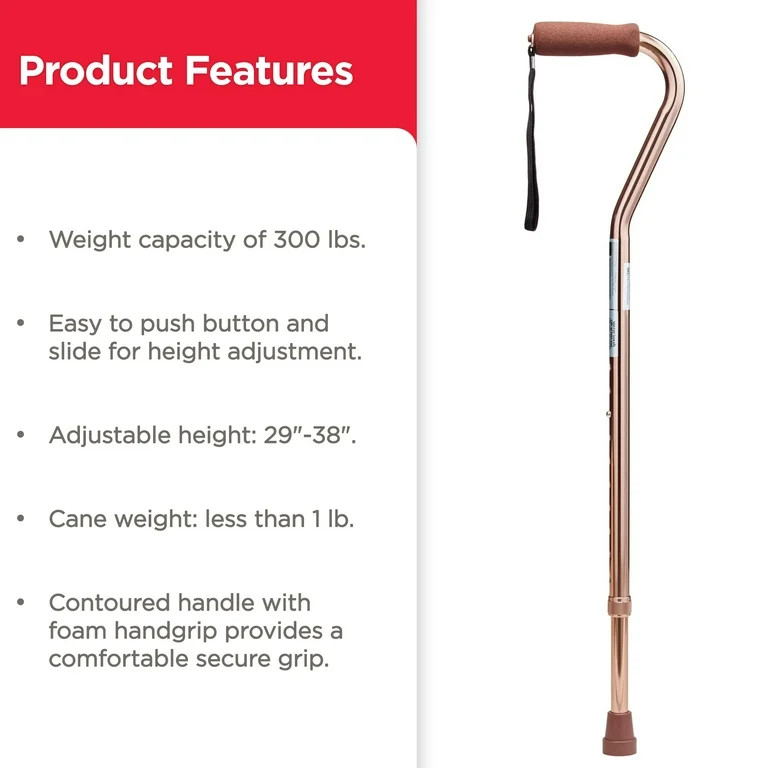 Bronze Offset Cane | Walmart (US)