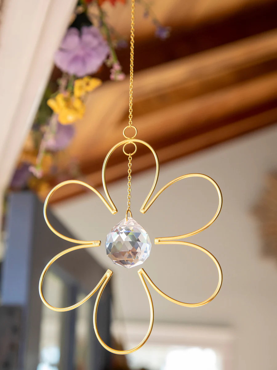 Whimsy Glass Sun Catcher - Flower | Natural Life