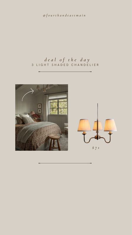 DEAL OF THE DAY // THREE LIGHT SHADED CHANDELIER

AMBER INTERIORS
AMBER INTERIORS DUPE
LIGHTING ROUNDUP 

#LTKhome