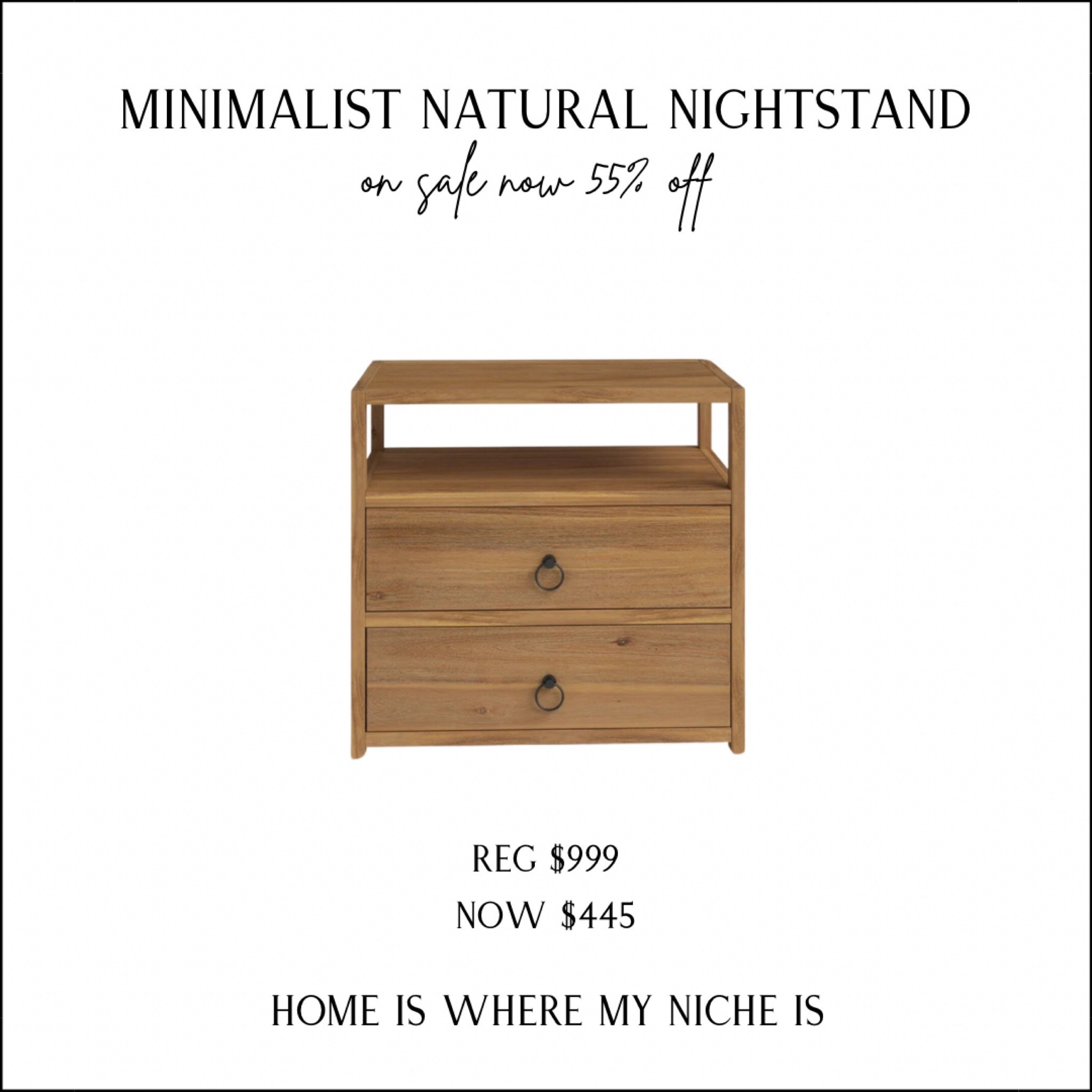 S A L E / this gorgeous oversized minimalist nightstand is on sale for 55% off!! 

Wayfair | Bedroom | Furniture 

#LTKhome #LTKsalealert