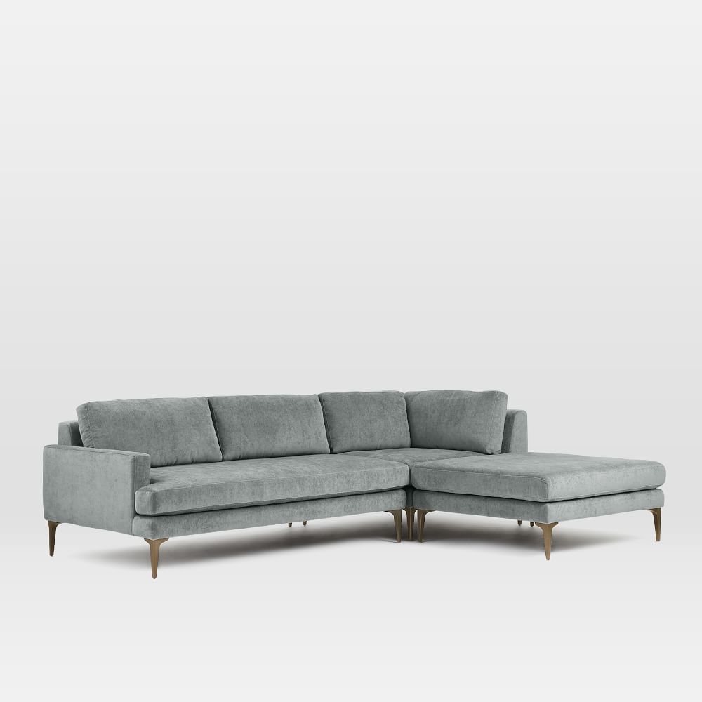 Andes 3-Piece Chaise Sectional | West Elm (US)