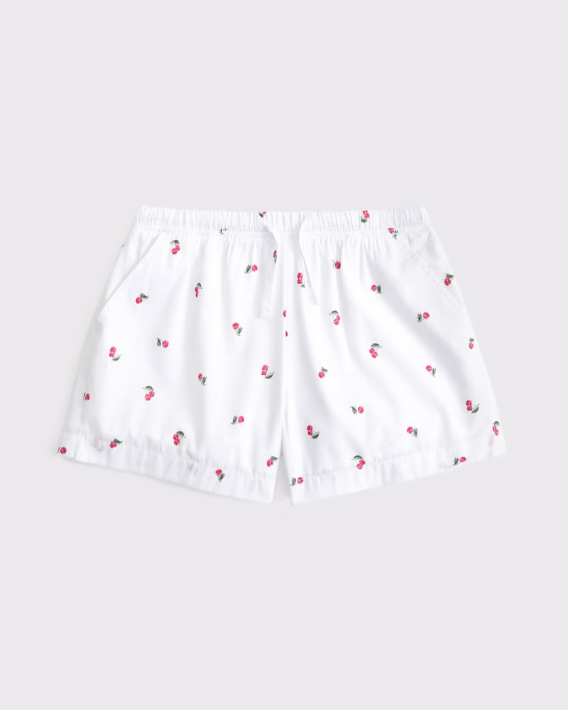 poplin pull-on shorts | Abercrombie & Fitch (US)
