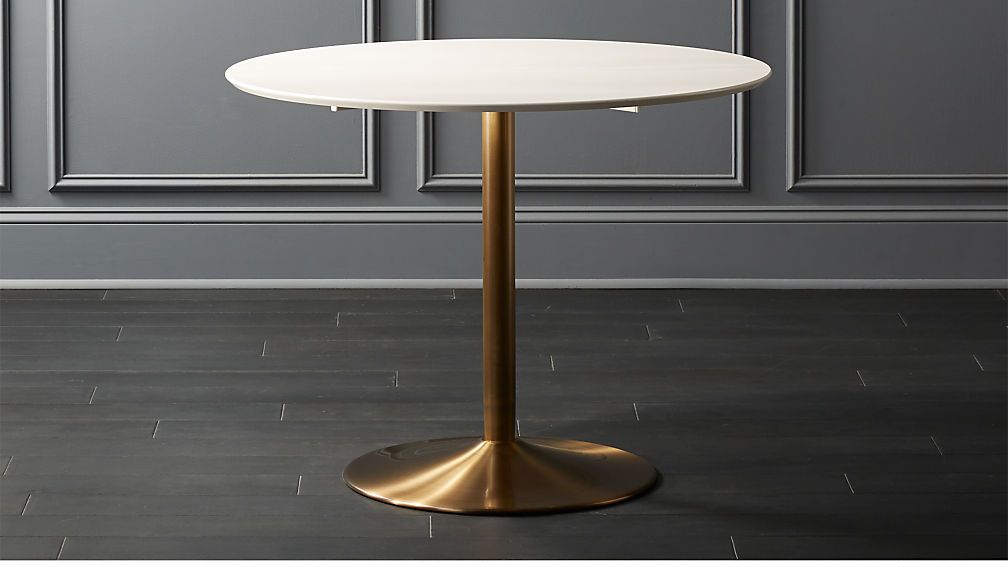 Odyssey Brass Dining TableCB2 Exclusive  | In stock and ready for delivery to ZIP code  75201 Cha... | CB2