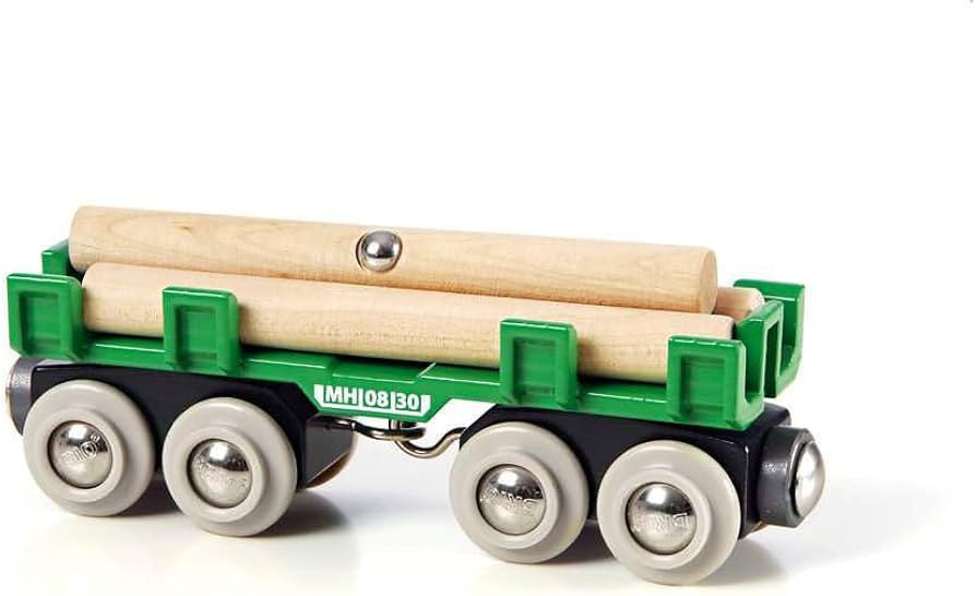 BRIO World - 33696 Lumber Loading Wagon | 4 Piece Toy Train Set for Kids | FSC-Certified Wooden C... | Amazon (US)