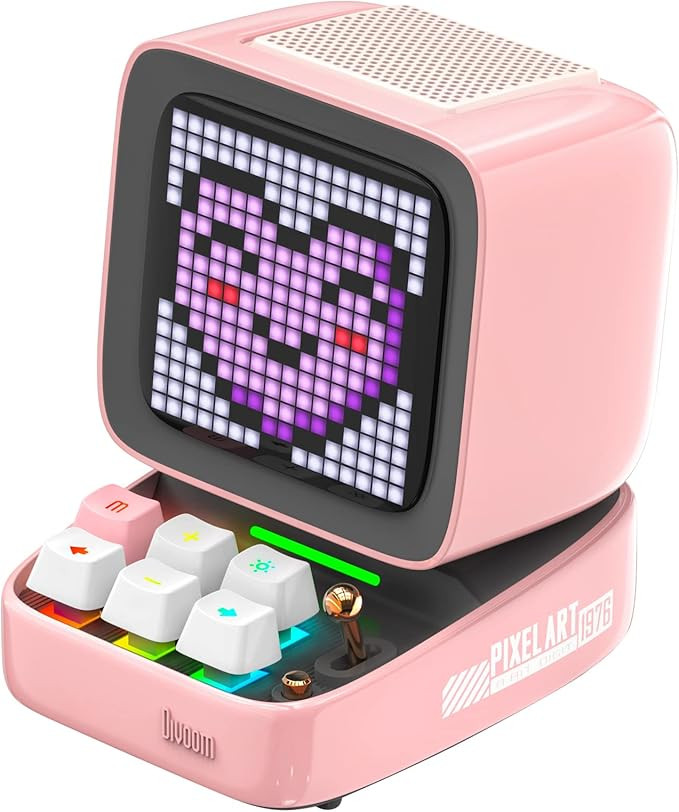 Divoom Ditoo Retro Pixel Art Game Bluetooth Speaker with 16X16 LED App Controlled Front Screen (P... | Amazon (US)