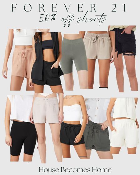 Forever 21 sale! 50% off shorts! 

#LTKunder50 #LTKsalealert #LTKcurves