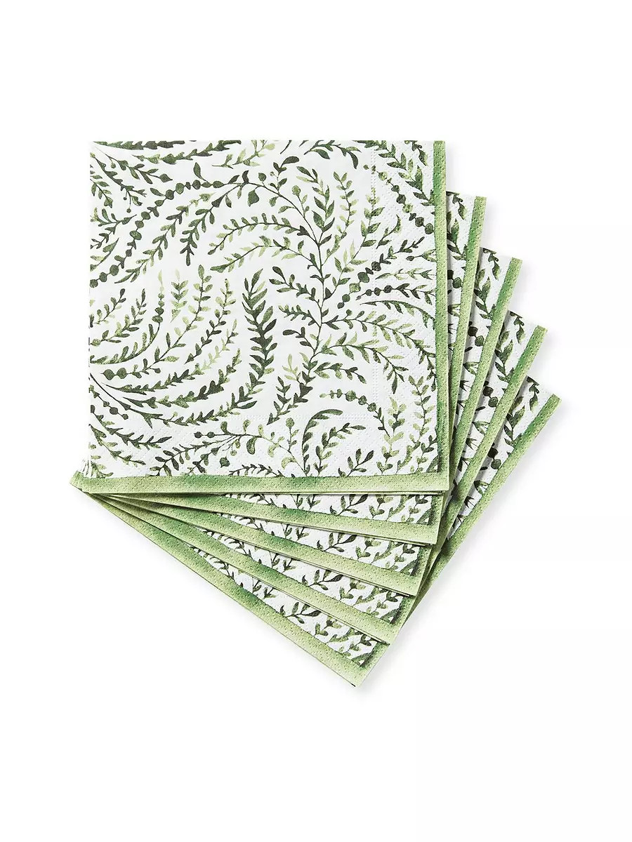Priano Napkins - Green | Serena and Lily