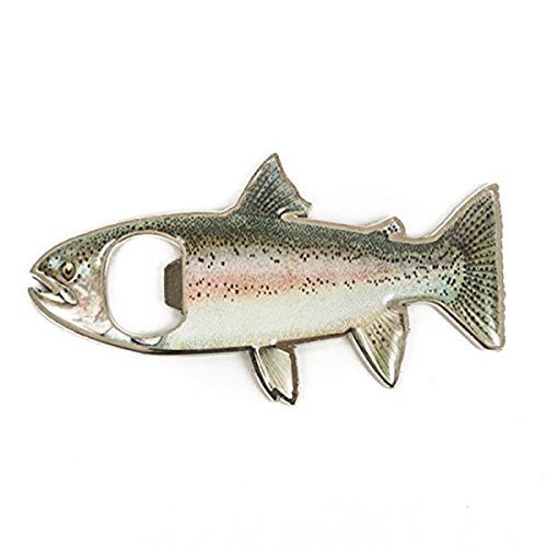 Tinksky Bottle Opener Fridge Magnet Stainless Steel Rainbow Trout Fish Shape 2 in 1 | Amazon (US)