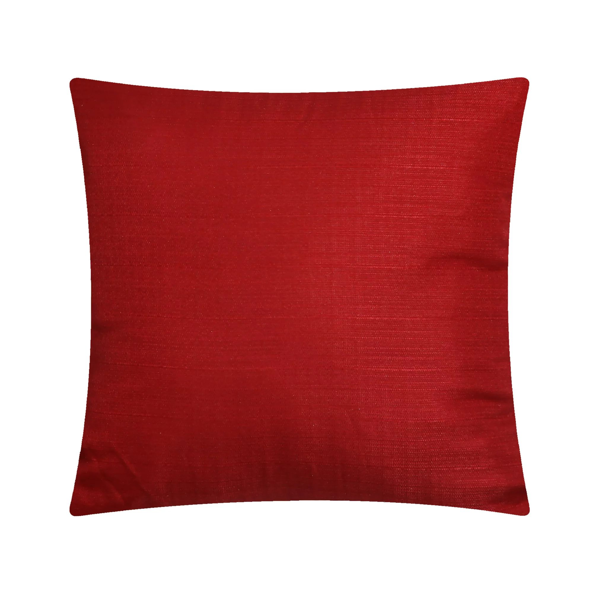 Mainstays Solid Decorative Throw Pillow, 16" x 16", Red | Walmart (US)