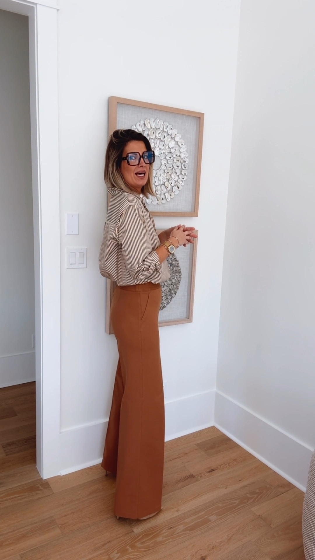 Pull on Ponte work pants. New color!!  I am in small tall and xs top. I am 5’11”.  Use new customer code RACHELXSPANX.  

#LTKTall #LTKWorkwear #LTKOver40