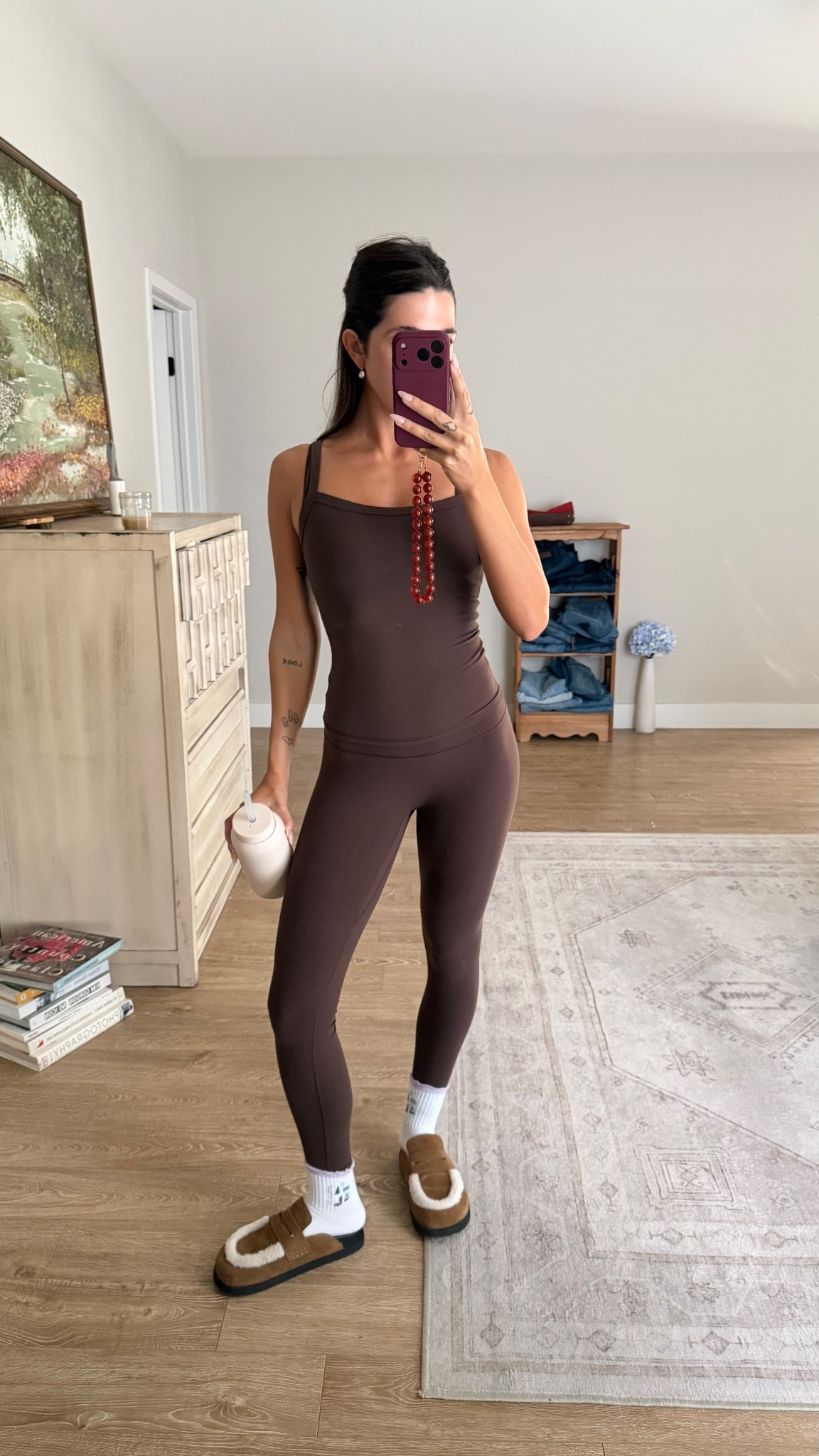 Cozy workout set! Small in tank and 4 in shorts, sized up half size in shoes 

#LTKfitnessgoals #LTKActive #LTKootd