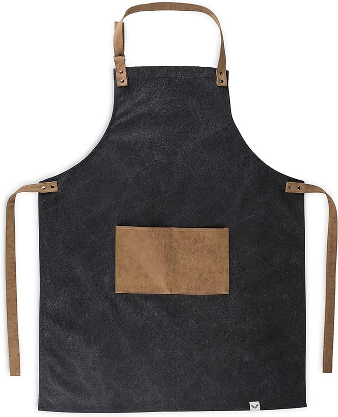 Amazon.com: Foster & Rye Grilling Apron with Pocket, Canvas Apron for Men with Adjustable Strap, ... | Amazon (US)