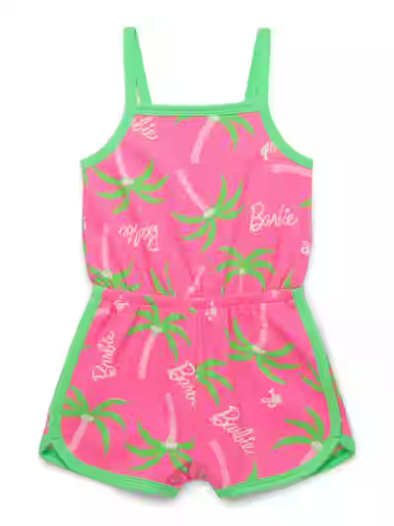 Barbie Toddler Girls' Sleeveless Print Romper, Sizes 12M-5T | Walmart (US)