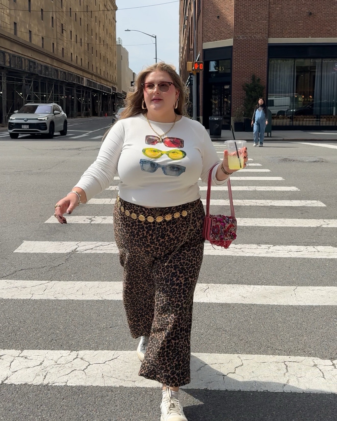 Plus size outfit OOTD • curvy funky colorful & fun plus size fashion inspo • summer outfits 2026 • plus size spring outfits 2026 • what I’m wearing today as a size 16 plus size girlie pop • I love animal print!! 

#LTKPlusSize #LTKootd