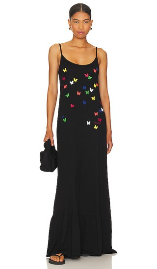 Beatrix Mini Butterflies Maxi Dress in Black | Revolve Clothing (Global)