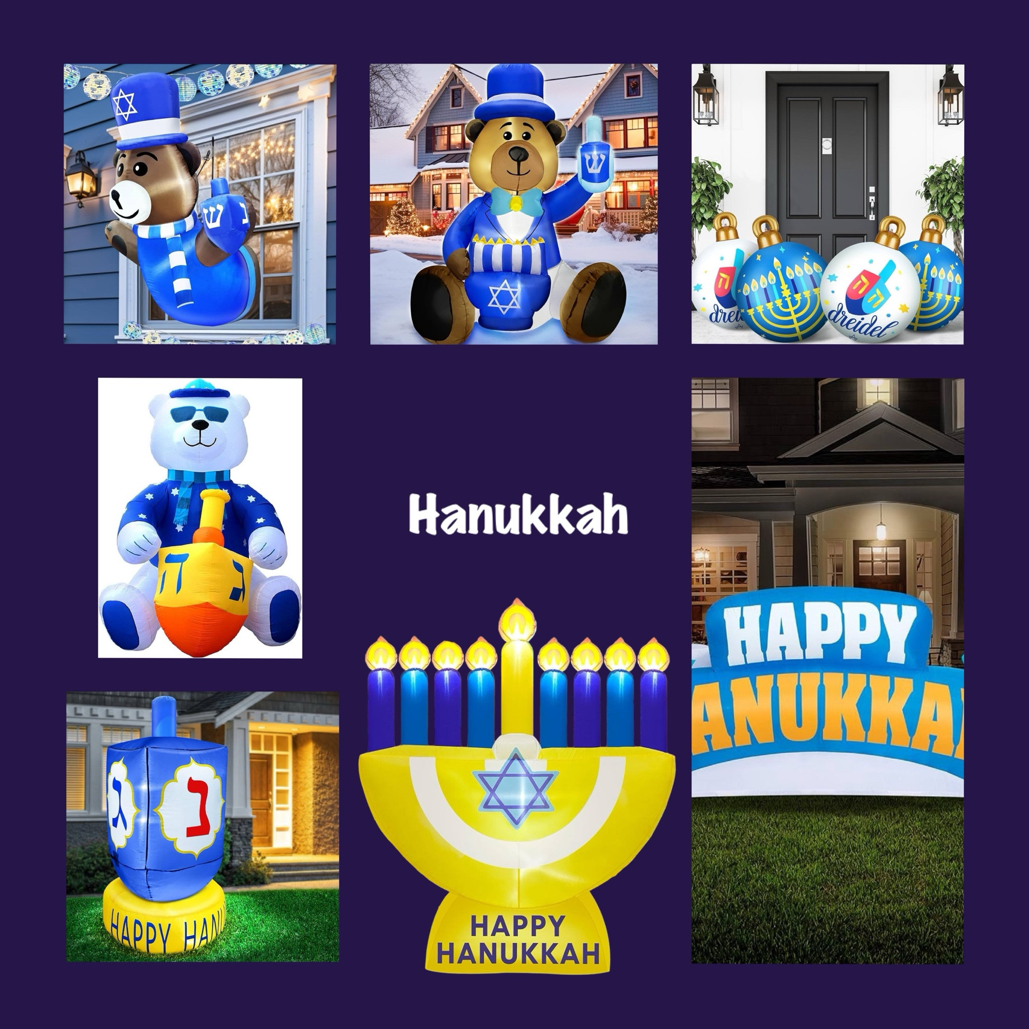 Very cool Hanukkah inflatables! 

#LTKHoliday #LTKSeasonal #LTKhome